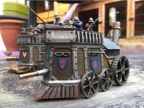 buhar tank yaş Sigmar aos imparatorluk punk Warhammer 3d print model - Mito3D