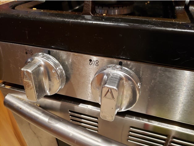 stove knob replacement 3D print model - Mito3D