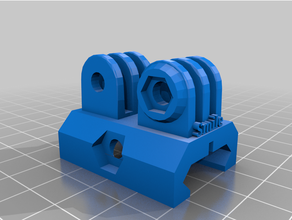 pro bar attachment gopro mount gorpo hero gun piece 3d print model - Mito3D