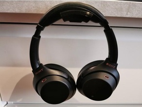sony wh-1000xm3 headphones - desk mount headphone holder 3d print model - Mito3D