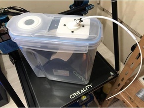 moisture proof boîte filament bobine titulaire soutien 3d print model - Mito3D