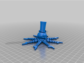 poulpe chapeau 3d print model - Mito3D