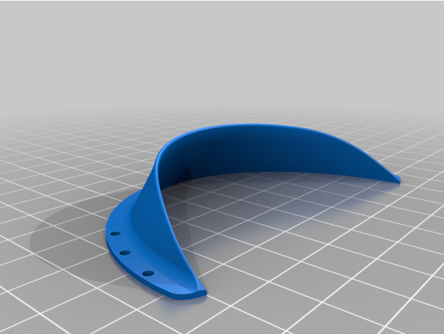 curved air dam - 3D print model - Mito3D