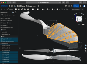 zangão avião hélices generativo Projeto Tamanho 3d print model - Mito3D