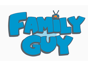 family guy logo hd 3d print model - Mito3D