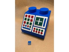 lego raspbery pi case 3d print model - Mito3D