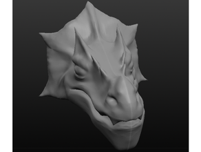 mar Dragão cabeça dragões 3d print model - Mito3D