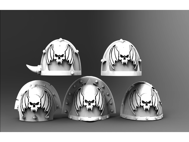 midnight clad - shoulders 3D print model - Mito3D