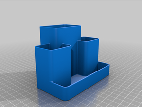 pencil holder - desk organizer case 3d print model - Mito3D