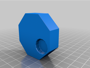 7mm hexadécimal bouton 3d print model - Mito3D
