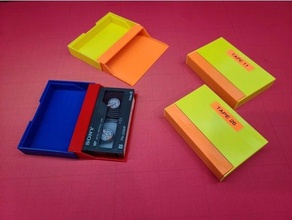 video cassette case 8mm hi8 tapes 3d print model - Mito3D
