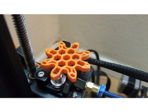 honeycomb gear extruder knob creality ender 3 3d print model - Mito3D