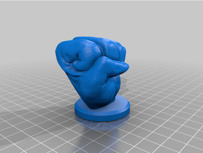 sword holder fist 3d print model - Mito3D