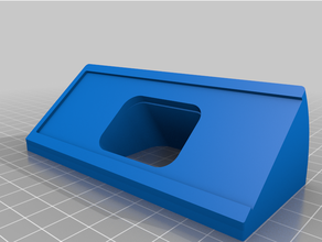 42 degree amcrest doorbell mount wedge 3d print model - Mito3D