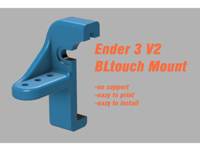 ender 3 v2 3dtouch bltouch mount 3d print model - Mito3D