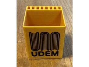usb pencil holder udem monterrey cup universidad mty 3d print model - Mito3D