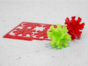covid-19 kit card assembly required coronavirus covid covid19 decoration gift hopefullynotchristmas keychain model ornament puzzle silly sprue stay safe wash hands 3d print model - Mito3D