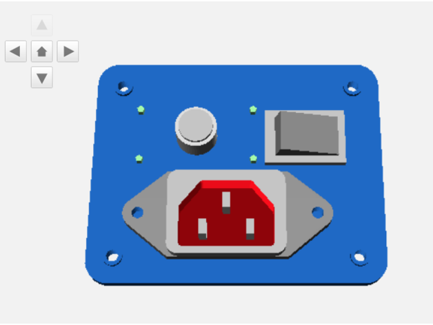 Leistung Panel Arkade Kabinett mod arcade1up Halterung Teller liefern 3D print model - Mito3D