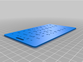 alfabeto meros braille 3d print model - Mito3D