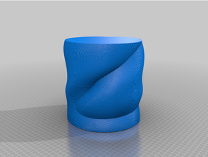 amibe aimer chaos collection vase 23 amorphe lampe grenier poly math biologique pixélisé spirale mode voxel voxelated voxélisé 3d print model - Mito3D