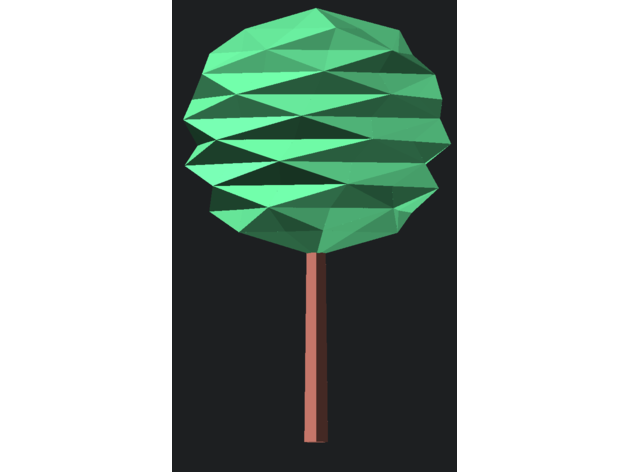 ağaç taç parametrik Albero sağlık güvenlik rbol arbre rvore Baum Boom openstreetmap shu 3D print model - Mito3D