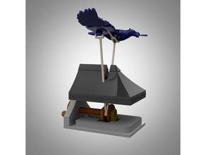 crow automata 3d print model - Mito3D