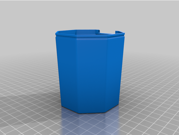 vw polo hexagon cup holder storage box cap remix cupholder dust bin hexagonal volkswagen 3D print model - Mito3D
