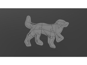 Hund Konstellation Puzzle 3d print model - Mito3D