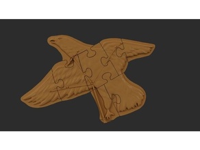 eagle constellation puzzle 3d print model - Mito3D