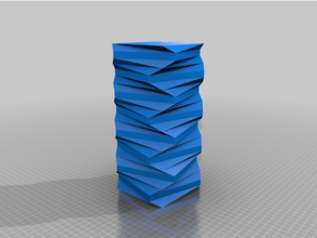 torcido quadrados resumo construção escultura 3d print model - Mito3D
