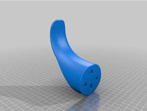 pipa papel laminado pé ganchos 3d print model - Mito3D