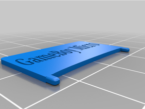 gameboy micro faceplatte removal tool 3d print model - Mito3D