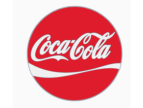 coca cola logo hd Coca Cola 3d print model - Mito3D