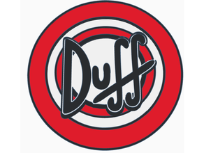 duff beer logo hd duff simpsons simpsons 3d print model - Mito3D
