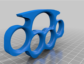 brass knuckles 3d print model - Mito3D