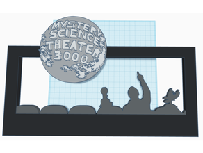 mystery science theater 3000 frame logo hd mst3k 3d print model - Mito3D