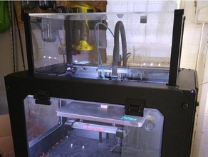 makerbot replicatore 2x coperchio copertina guaina 3d print model - Mito3D