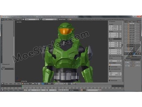 Halo combat évolué anniversaire Maître chef costume hd 3d print model - Mito3D
