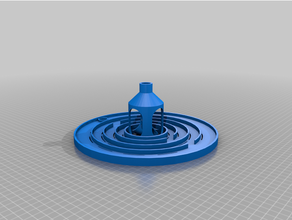 bubble powered drip tube tray dwc deep water culture diy hydroponics ring 3d print model - Mito3D