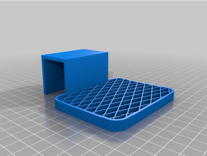 shower wall soap shelf partition 3d print model - Mito3D