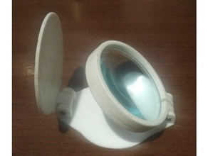magnifier holder 60mm 3d print model - Mito3D