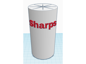 sharps container - biohazard diabetes disposal medical syringe 3d print model - Mito3D