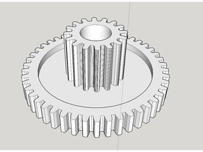 nelson sprinkler gear 3d print model - Mito3D