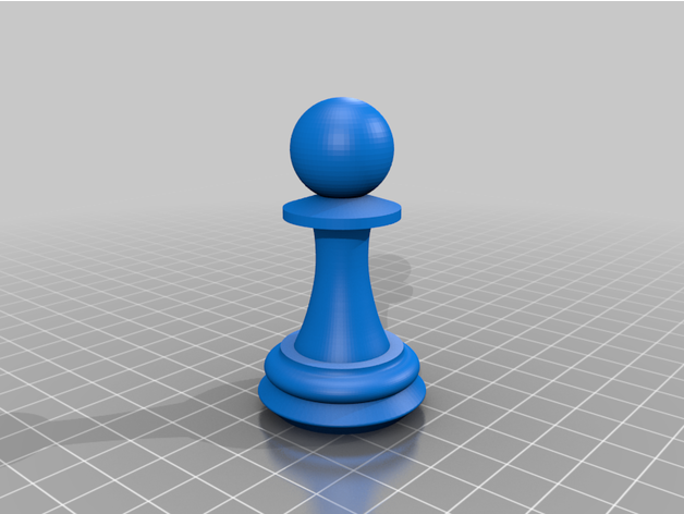 chess pawn piece 3D print model - Mito3D