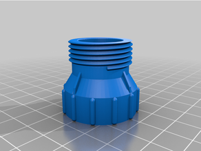 adattatore 3 4 pollice bottiglia 3d print model - Mito3D
