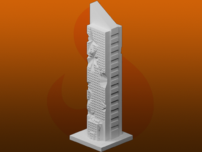 Greeblecity restos rascacielos xvi greeblecityruins 3d print model - Mito3D