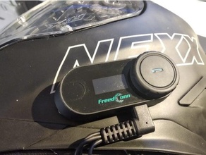 nexx helmet intercom adapter freedconn tcom-sc clip functional mount motorbike motorcycle 3d print model - Mito3D