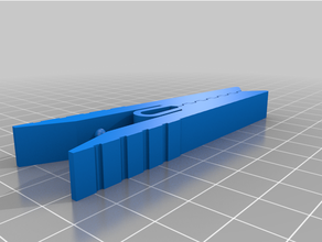 sospeso alligatore stendibiancheria clip 3d print model - Mito3D