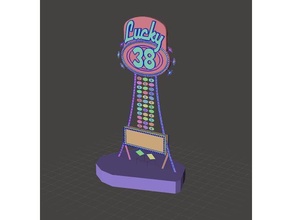 lucky38 sign printable 3d print model - Mito3D