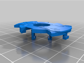 chaos xcalibur beyblade burst sparking layer 3d print model - Mito3D